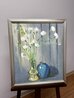 Flowers in Glass Vase 25x22 Oil on Canvas Original Painting by Tony Bennett - 1