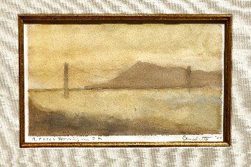 Foggy Morning in San Francisco Watercolor 1999 19x22 Watercolor - Tony Bennett Foggy Morning in San Francisco Watercolor 1999 19x22 Watercolor - Tony Bennett