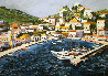 Greek Port with Remarque 1987 Limited Edition Print by Tony Bennett - 0 Greek Port with Remarque 1987 Limited Edition Print by Tony Bennett - 0