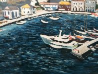 Greek Port with Remarque 1987 Limited Edition Print by Tony Bennett - 4 Greek Port with Remarque 1987 Limited Edition Print by Tony Bennett - 4