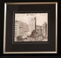 O Solo Mio on the Scene - Powell St. San Francisco Drawing 18x24 Works on Paper (not prints) by Tony Bennett - 4 O Solo Mio on the Scene - Powell St. San Francisco Drawing 18x24 Works on Paper (not prints) by Tony Bennett - 4
