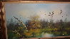 Ducks Scaling Down 42x53 Huge Original Painting by Frank Weston Benson - 1
