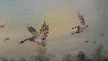 Ducks Scaling Down 42x53 Huge Original Painting by Frank Weston Benson - 4