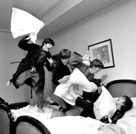 Pillow Fight - Beatles Limited Edition Print - Harry Benson