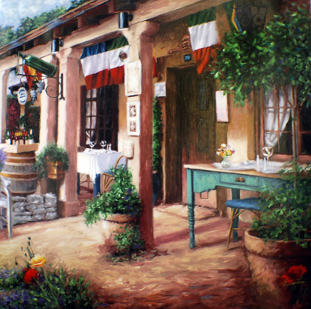Cafe De France Limited Edition Print by Stephen Bergstrom