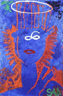 Little Angel of Nolita 2019 30x20 Original Painting - Sax Berlin Little Angel of Nolita 2019 30x20 Original Painting - Sax Berlin