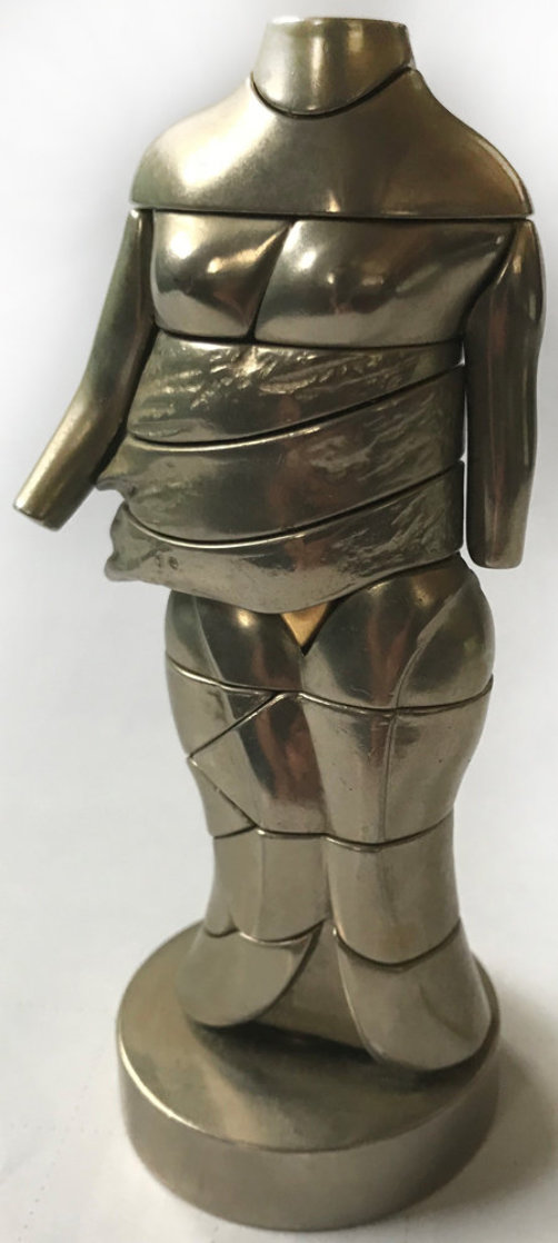 Mini-Cariatide Metal Sculpture 1969 6 in Sculpture by Miguel Ortiz Berrocal Mini-Cariatide Metal Sculpture 1969 6 in Sculpture by Miguel Ortiz Berrocal
