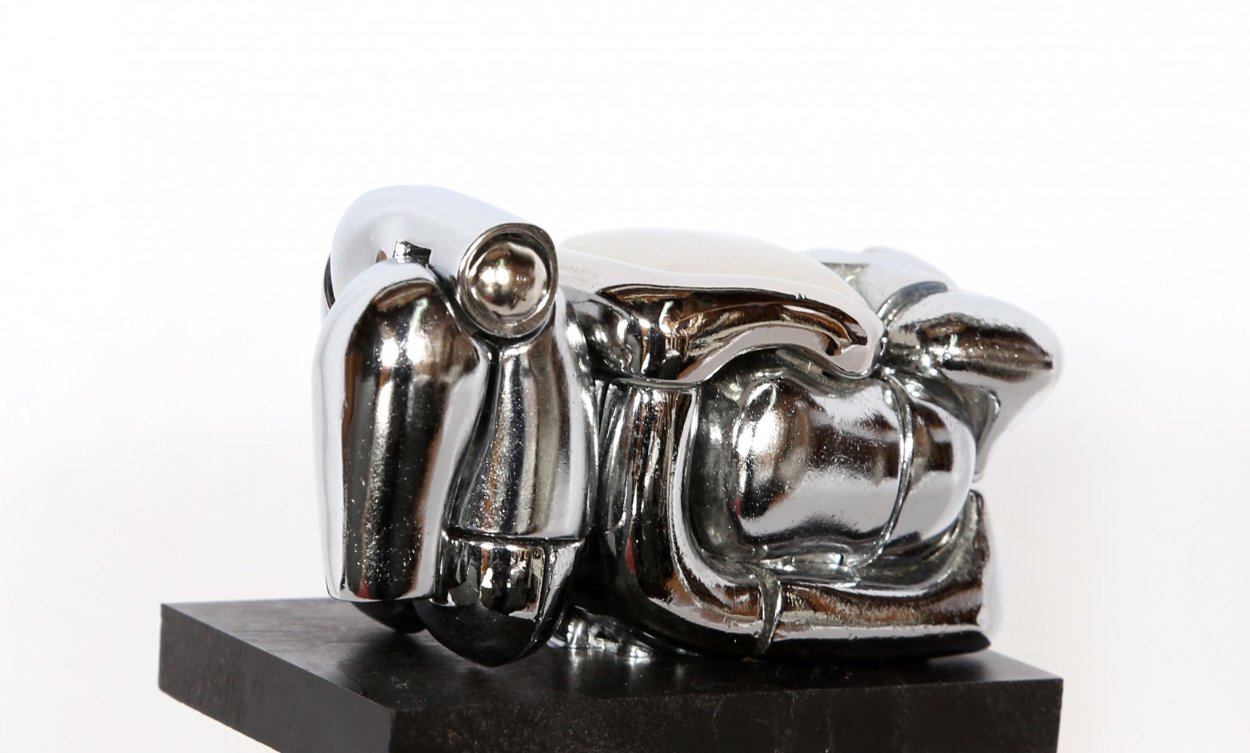 Mini Maria Nickel Plated Sculpture 1969 Sculpture by Miguel Ortiz Berrocal Mini Maria Nickel Plated Sculpture 1969 Sculpture by Miguel Ortiz Berrocal