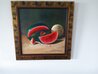 Untitled Still Life 1985 31x31 - Framed Oil on Canvas Original Painting by Juan Angel Castillo Bertho - 2
