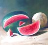 Untitled Still Life 1985 31x31 - Framed Oil on Canvas Original Painting by Juan Angel Castillo Bertho - 0