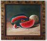 Untitled Still Life 1985 31x31 - Framed Oil on Canvas Original Painting by Juan Angel Castillo Bertho - 1