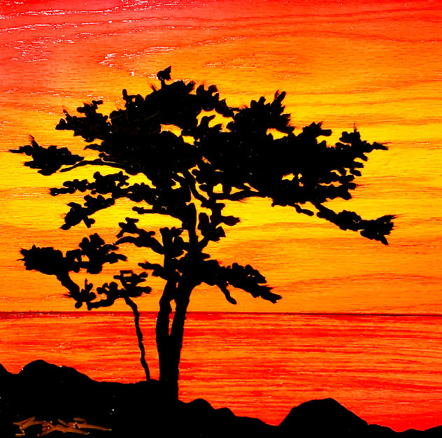 Sunset Reflection 2017 21x21 Original Painting by Matt Beyrer