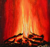 Oak Burn 2023 12x12 Original Painting by Matt Beyrer - 0