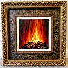 Oak Burn 2023 25x25 - Oil on Wood Original Painting by Matt Beyrer - 1 Oak Burn 2023 25x25 - Oil on Wood Original Painting by Matt Beyrer - 1