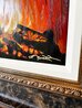 Oak Burn 2023 25x25 - Oil on Wood Original Painting by Matt Beyrer - 2 Oak Burn 2023 25x25 - Oil on Wood Original Painting by Matt Beyrer - 2