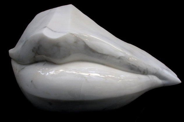 Lips Marble Sculpture 2010 24 in - Unique Sculpture by Francesca Bianconi