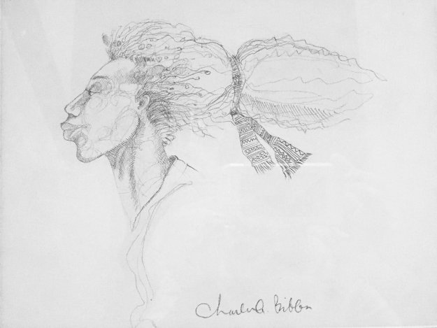 Windface Study Drawing 1999 14x17 Drawing by Charles Bibbs Windface Study Drawing 1999 14x17 Drawing by Charles Bibbs