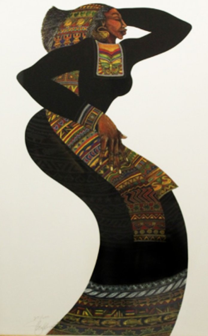 Lady in Black III 1996 Limited Edition Print by Charles Bibbs
