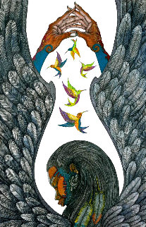Guardian Angel AP 2011 w/ Remarque Limited Edition Print - Charles Bibbs Guardian Angel AP 2011 w/ Remarque Limited Edition Print - Charles Bibbs