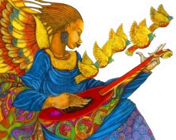 Music Angel II 2010 Limited Edition Print - Charles Bibbs Music Angel II 2010 Limited Edition Print - Charles Bibbs
