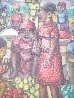Haitian Market 8x10 Original Painting by Wilson Bigaud - 2