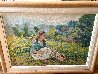 Girl in Springtime 34x28 - Italy Original Painting by Paolo Bigazzi - 2