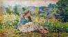 Girl in Springtime 34x28 Original Painting by Paolo Bigazzi - 0