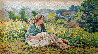 Girl in Springtime 34x28 - Italy Original Painting by Paolo Bigazzi - 0