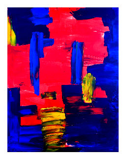 Volcanic Eruption 2019 50x38 Original Painting - Frances Bildner Volcanic Eruption 2019 50x38 Original Painting - Frances Bildner