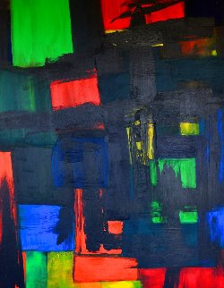 Windows Manhattan 2020 48x36 Original Painting - Frances Bildner Windows Manhattan 2020 48x36 Original Painting - Frances Bildner