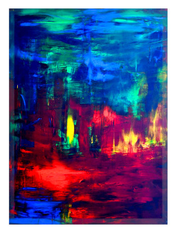 Freedom in Colour 2020 50x38  Huge Original Painting - Frances Bildner