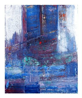 Cloudy Day Manhattan 2020 24x20 Original Painting - Frances Bildner Cloudy Day Manhattan 2020 24x20 Original Painting - Frances Bildner