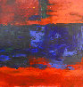 You Make Me Feel Red And Blue And Yellow Too 2021 39x39 Original Painting by Frances Bildner - 2