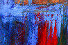 Blue And Red Too  2021 36x28 Original Painting by Frances Bildner - 1