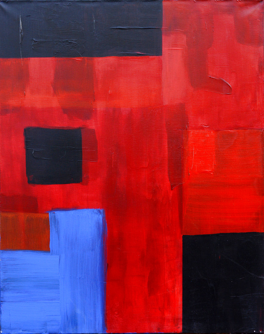 Playing With Squares 2021 32x24 Original Painting by Frances Bildner