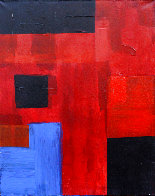 Playing With Squares 2021 32x24 Original Painting by Frances Bildner - 0