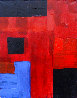 Playing With Squares 2021 32x24 Original Painting by Frances Bildner - 0