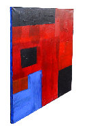 Playing With Squares 2021 32x24 Original Painting by Frances Bildner - 2