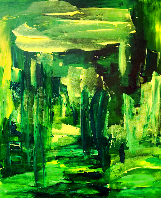 Green Too 36x24 Original Painting by Frances Bildner