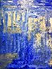 Lapis and Silver 2022 40x32 - Huge Original Painting by Frances Bildner - 0