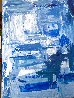 Study in Blue 1 2023 32x21 Original Painting by Frances Bildner - 1