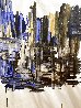Upper East Side Grids and Skyline 2023 54x45 - Huge - New York - NYC Original Painting by Frances Bildner - 1