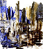 Upper East Side Grids and Skyline 2023 54x45 - Huge - New York - NYC Original Painting by Frances Bildner - 0