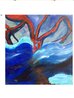 Help Me I'm Drowning 2023 46x44 Acrylic on Canvas - Huge Original Painting by Frances Bildner - 1 Help Me I'm Drowning 2023 46x44 Acrylic on Canvas - Huge Original Painting by Frances Bildner - 1