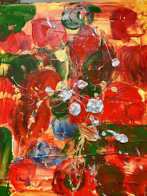 Optimism 2024 24x24 Acrylic on Canvas Original Painting by Frances Bildner