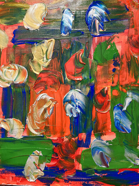 New Beginnings 2024 24x24 Acrylic on Canvas Original Painting by Frances Bildner