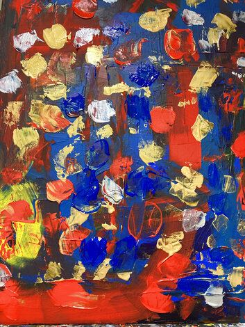 Festivities 2024 24x20 Acrylic on Canvas Original Painting - Frances Bildner