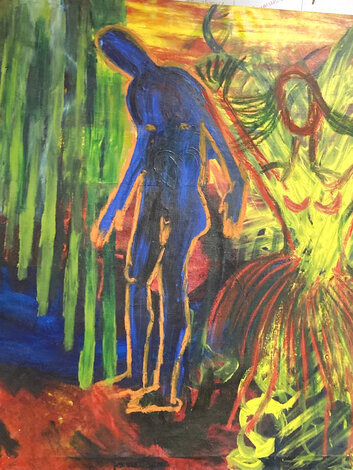 Dance of Freedom 2022 54x48 - Acrylic on Canvas - Huge Original Painting - Frances Bildner