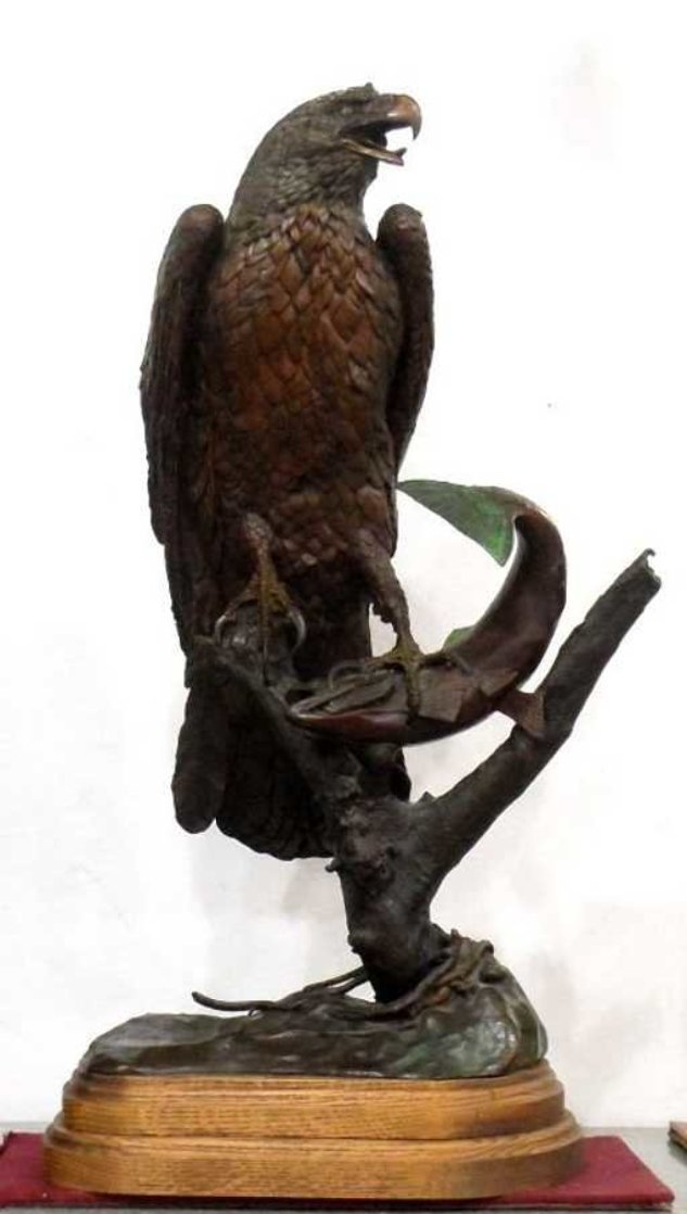 American Fisherman Bronze Sculpture 1982 33 in Sculpture by Bill Hald American Fisherman Bronze Sculpture 1982 33 in Sculpture by Bill Hald