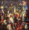 Good Times Jungle Club, The Savoy 1991 55x55 Original Painting by Billy Dee Williams - 0 Good Times Jungle Club, The Savoy 1991 55x55 Original Painting by Billy Dee Williams - 0